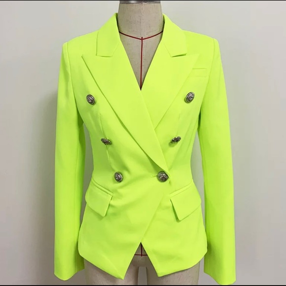 COPY - Neon yellow Blazer - Picture 2 of 5